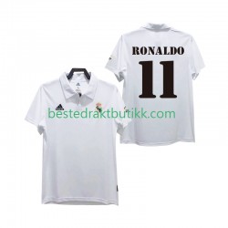 Fotballdrakter Real Madrid RONALDO 11 2002 2003 Retro Hjemmedraktsett Kortermet til Herre