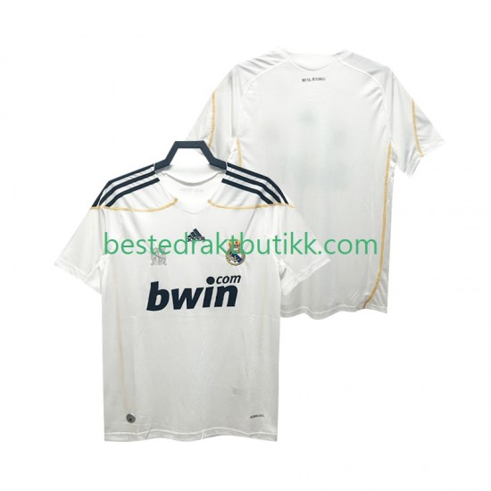 Fotballdrakter Real Madrid 2009 Retro Hjemmedraktsett 2010 Kortermet til Herre