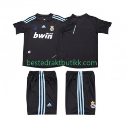 Fotballdrakter Real Madrid 2009 Retro Bortedraktsett 2010 Kortermet til Barn
