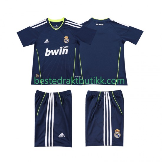 Fotballdrakter Real Madrid Retro Bortedraktsett 2011 2010 Kortermet til Barn