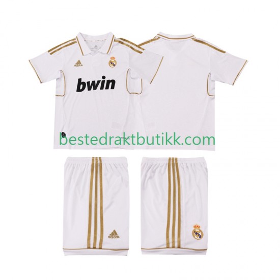 Fotballdrakter Real Madrid 2012 Retro Hjemmedraktsett 2011 Kortermet til Barn