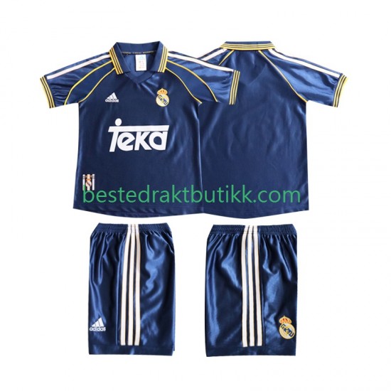 Fotballdrakter Real Madrid 1998 Retro Tredjedraktsett 1999 Kortermet til Barn