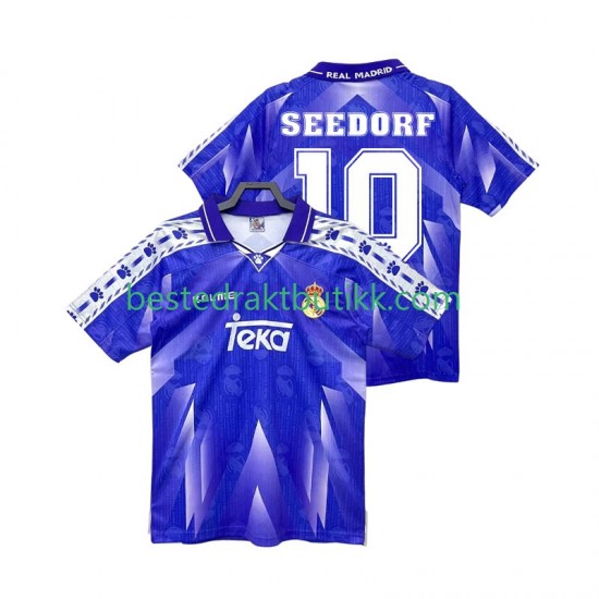 Fotballdrakter Real Madrid SEEDORF 10 1996 1997 Retro Bortedraktsett Kortermet til Herre