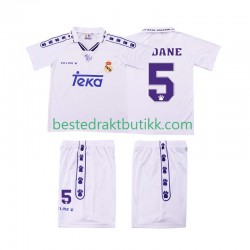 Fotballdrakter Real Madrid ZIDANE 5 1996 Retro Hjemmedraktsett 1994 Kortermet til Barn