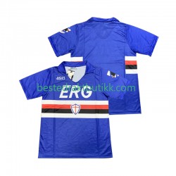 Fotballdrakter Sampdoria 1990 1991 Retro Hjemmedraktsett Kortermet til Herre