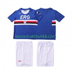 Fotballdrakter Sampdoria 1990 1991 Retro Hjemmedraktsett Kortermet til Barn