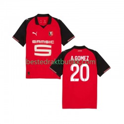 Fotballdrakter Stade Rennais Andres Gomez 20 Hjemmedraktsett 2025-2026 Kortermet til Herre
