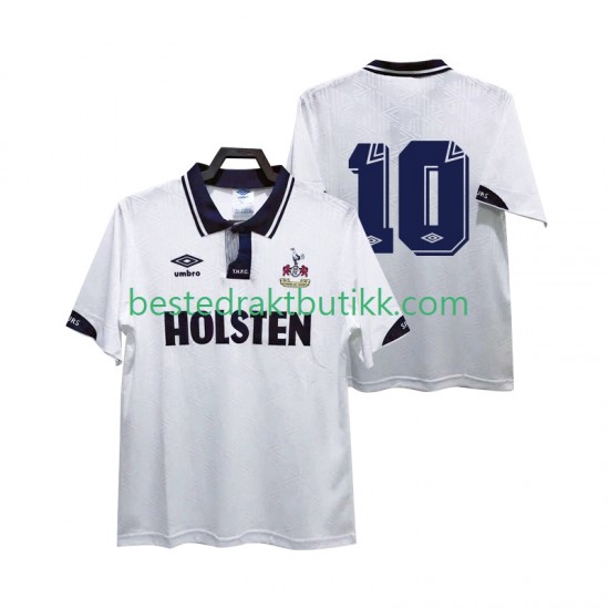 Fotballdrakter Tottenham Hotspur 10 1991 1993 Retro Hjemmedraktsett Kortermet til Herre