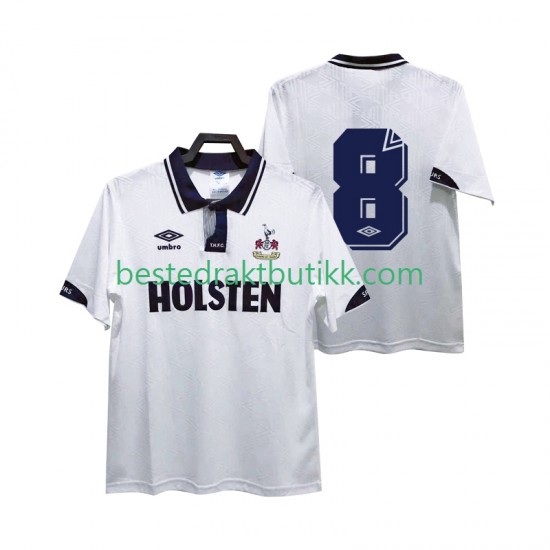 Fotballdrakter Tottenham Hotspur 8 1991 1993 Retro Hjemmedraktsett Kortermet til Herre