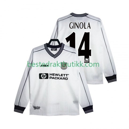 Fotballdrakter Tottenham Hotspur GINOLA 14 1997 Retro Hjemmedraktsett 1999 Langermet til Herre