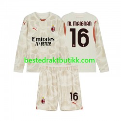 Fotballdrakter AC Milan Mike Maignan 16 Keeper Tredjedraktsett 2024-2025 Langermet til Barn