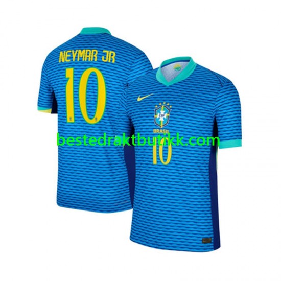 Fotballdrakter Brasil Neymar JR 10 Bortedraktsett 2024 Kortermet til Herre