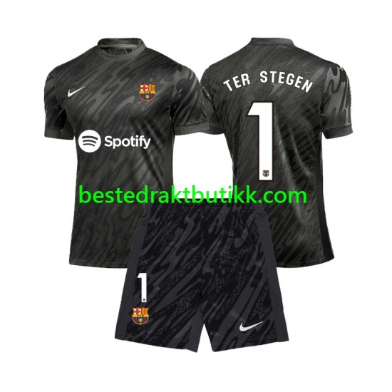 Fotballdrakter FC Barcelona Ter Stegen 1 Keeper Tredjedraktsett 2024-2025 Kortermet til Barn