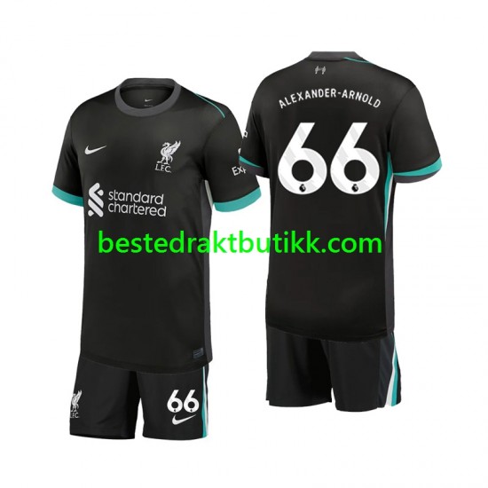 Fotballdrakter Liverpool Alexander-Arnold 66 Bortedraktsett 2024-2025 Kortermet til Barn