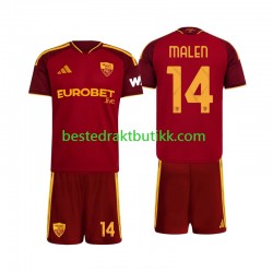 Fotballdrakter AS Roma Donyell Malen 14 Hjemmedraktsett 2026-2027 Kortermet til Barn
