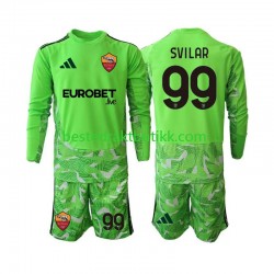 Fotballdrakter AS Roma Mile Svilar 99 Keeper Hjemmedraktsett 2026-2027 Langermet til Barn