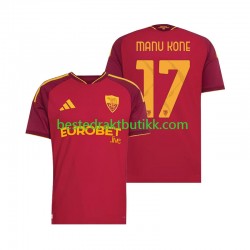 Fotballdrakter AS Roma Manu Kone 17 Hjemmedraktsett 2026-2027 Kortermet til Herre