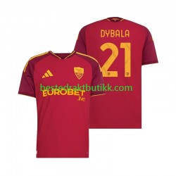Fotballdrakter AS Roma Paulo Dybala 21 Hjemmedraktsett 2026-2027 Kortermet til Herre