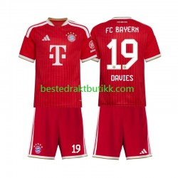 Fotballdrakter FC Bayern München Alphonso Davies 19 Hjemmedraktsett 2026-2027 Kortermet til Barn