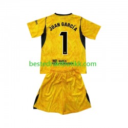 Fotballdrakter FC Barcelona Joan Garcia 1 Keeper Fjerdedraktsett 2026-2027 Kortermet til Barn