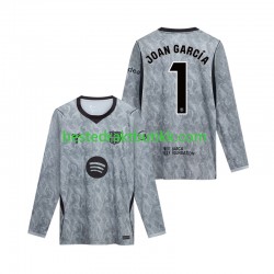 Fotballdrakter FC Barcelona Joan Garcia 1 Keeper Bortedraktsett 2026-2027 Langermet til Herre