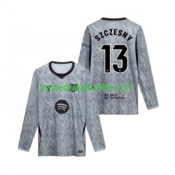 Fotballdrakter FC Barcelona Wojciech Szczesny 13 Keeper Bortedraktsett 2026-2027 Langermet til Herre