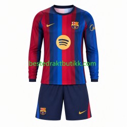 Fotballdrakter FC Barcelona Hjemmedraktsett 2026-2027 Langermet til Barn