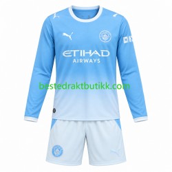 Fotballdrakter Manchester City Hjemmedraktsett 2026-2027 Langermet til Barn