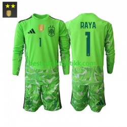 Fotballdrakter Spania David Raya 1 Keeper Tredjedraktsett 2026-2027 Langermet til Barn