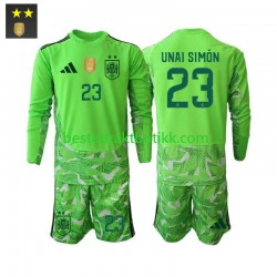 Fotballdrakter Spania Unai Simon 23 Keeper Tredjedraktsett 2026-2027 Langermet til Barn