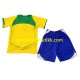 Fotballdrakter Brasil Retro Hjemmedraktsett 2004 Kortermet til Barn