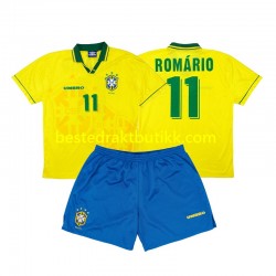 Fotballdrakter Brasil Romario 11 Retro Hjemmedraktsett 1994 Kortermet til Barn