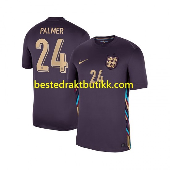 Fotballdrakter England Cole Palmer 24 Bortedraktsett 2024 Kortermet til Herre