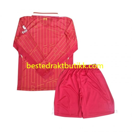 Fotballdrakter Liverpool Hjemmedraktsett 2024-2025 Langermet til Barn