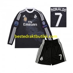 Fotballdrakter Real Madrid Cristiano Ronaldo 7 2014 Retro Tredjedraktsett Langermet til Barn