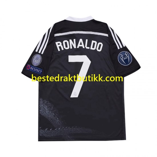 Fotballdrakter Real Madrid Cristiano Ronaldo 7 2014 Retro Tredjedraktsett Kortermet til Barn