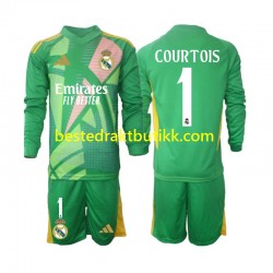 Fotballdrakter Real Madrid Thibaut Courtois 1 Keeper Tredjedraktsett 2024-2025 Langermet til Barn