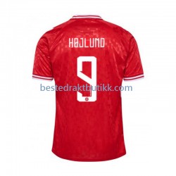 Fotballdrakter Danmark Hojlund 9 Hjemmedraktsett Euro 2024 Kortermet til Herre