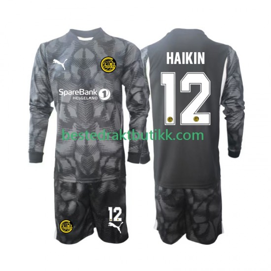 Fotballdrakter FK Bodø/Glimt Nikita Haikin 12 Keeper Hjemmedraktsett 2025 Langermet til Barn