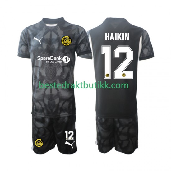 Fotballdrakter FK Bodø/Glimt Nikita Haikin 12 Keeper Hjemmedraktsett 2025 Kortermet til Barn