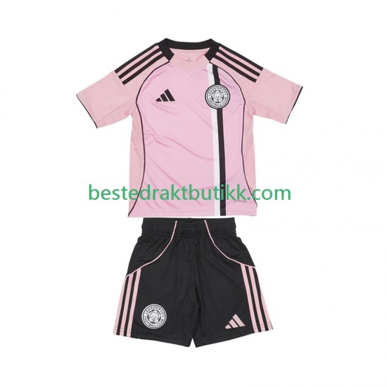 Fotballdrakter Leicester City Tredjedraktsett 2025-2026 Kortermet til Barn