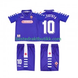 Fotballdrakter Fiorentina RUICOSTA 10 1998 Retro Hjemmedraktsett 1999 Kortermet til Barn