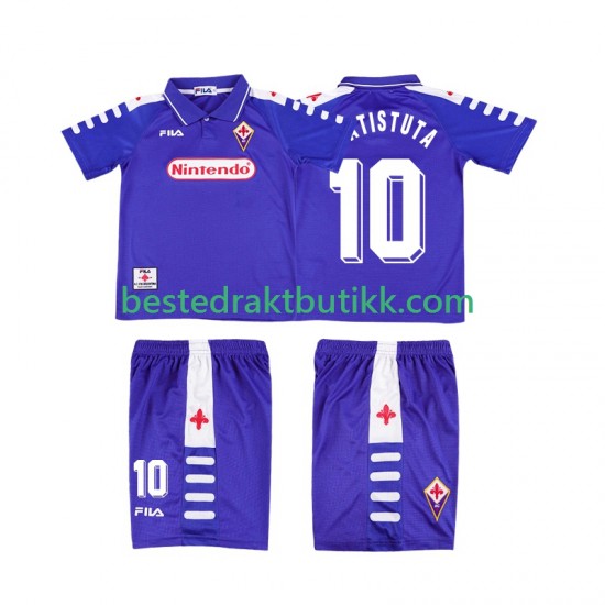 Fotballdrakter Fiorentina RUICOSTA 10 1998 Retro Hjemmedraktsett 1999 Kortermet til Barn