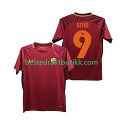 Fotballdrakter AS Roma DZEKO 9 2017-2018 Retro Hjemmedraktsett Kortermet til Herre