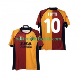 Fotballdrakter AS Roma Totti 10 2000-2001 Retro Hjemmedraktsett Kortermet til Herre