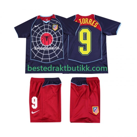 Fotballdrakter Atlético Madrid F TORRES 9 2005 Retro Bortedraktsett 2004 Kortermet til Barn