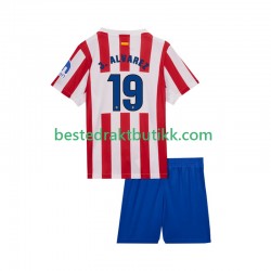 Fotballdrakter Atlético Madrid Julian Alvarez 19 Hjemmedraktsett 2025-2026 Kortermet til Barn