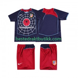 Fotballdrakter Atlético Madrid 2005 Retro Bortedraktsett 2004 Kortermet til Barn