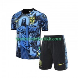 Brasil JESUS Football Shirts Hjemmedraktsett 2024-2025 Kortermet til Barn