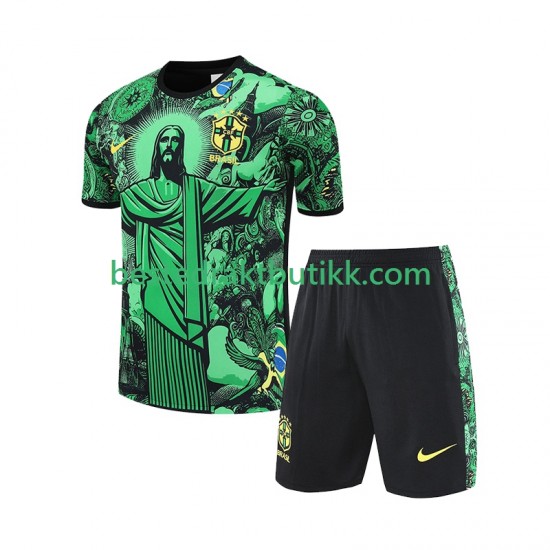 Brasil JESUS Special Football Shirts Hjemmedraktsett 2024-2025 Kortermet til Barn